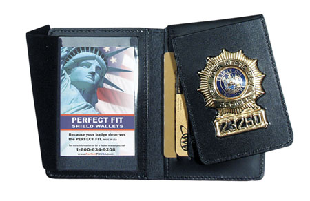 Perfect Fit Duty Leather FLip Out Badge Case w/ Credit Card Slots